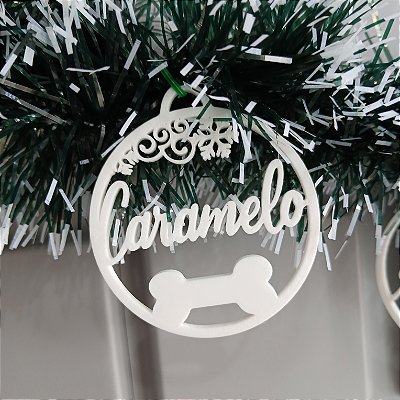 Bolinha de Natal Personalizada - Kit 3 unidades