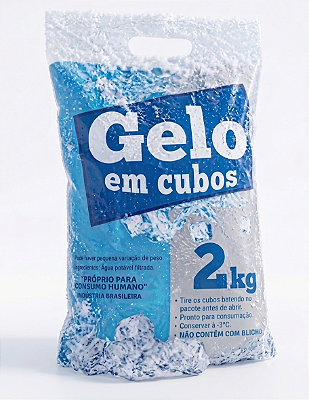 Saco para Gelo 2kg - Alça - 100 Unidades
