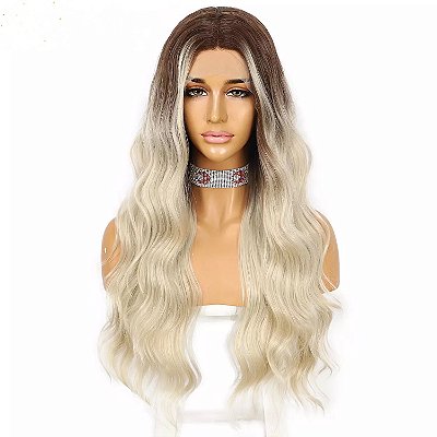 LACE FRONT KAMILLA LOIRO OMBRE COM MECHAS