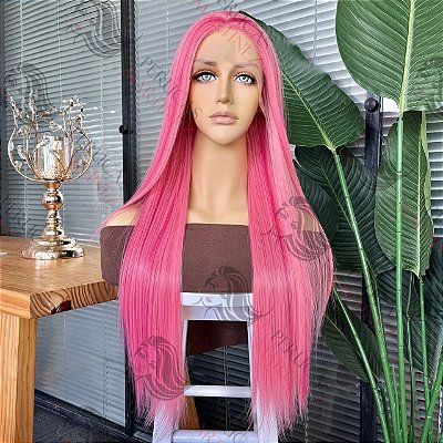 LACE FRONT MELISSA ROSA COM MECHAS