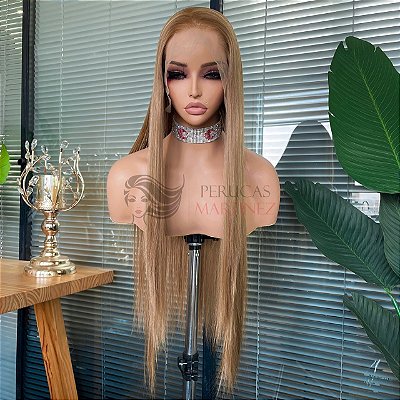 FULL LACE FRONT MELISSA LOIRO ESCURO COM MECHAS