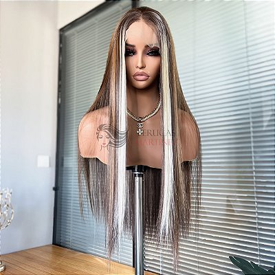 LACE FRONT MELISSA CASTANHO COM MECHAS