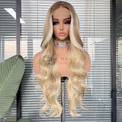 LACE FRONT JADE LOIRA COM MECHAS 13 X 4