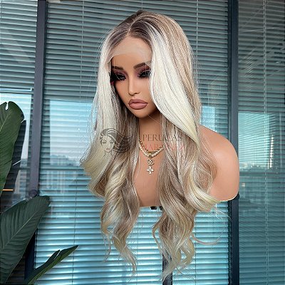 LACE FRONT KAMILLA LOIRA COM MECHAS 13 x 4