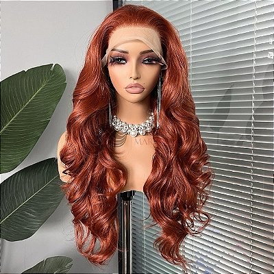 FULL LACE FRONT JADE RUIVO ACOBREADO INTENSO 13 X 6