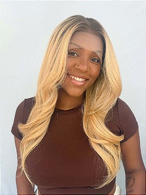 LACE FRONT ANNA LOIRO DOURADO COM RAIZ ESFUMADA 13 x 6