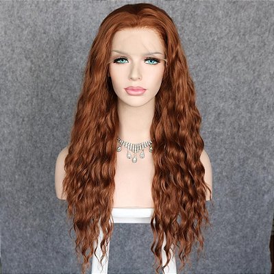 LACE FRONT LOLLA RUIVO ESCURO