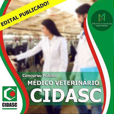 CURSO ANUAL ONLINE CIDASC -  MÉDICO VETERINÁRIO - PRÉ E PÓS-EDITAL (( EDITAL PUBLICADO!  ))