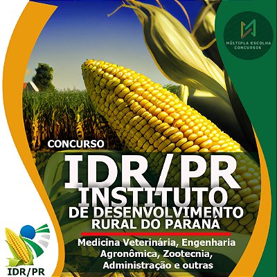 CURSO ONLINE IDR/PR  - Instituto de Desenvolvimento Rural do Paraná ** ZOOTECNISTA  ** - Edital Autorizado 442 Vagas.
