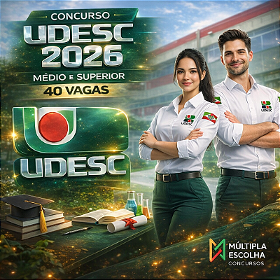 CURSO ONLINE UDESC 2026 * ASSISTENTE ADMINISTRATIVO * Nível Médio (Pós-Edital)