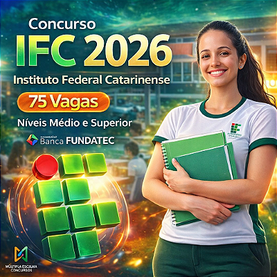 CURSO ONLINE PÓS-EDITAL IFC 2026 - Instituto Federal de SC ( AEE - ATENDIMENTO EDUCACIONAL ESPECIALIZADO) - Nível Superior