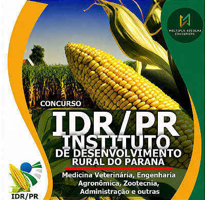 CURSO ONLINE IDR/PR 2026 - Instituto de Desenvolvimento Rural do Paraná ** ADMINISTRADOR ** - Edital Autorizado 442 Vagas.
