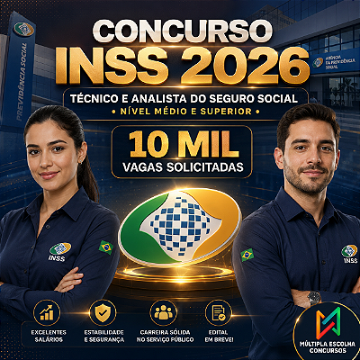 CURSO ONLINE INSS 2026 - TÉCNICO DO SEGURO SOCIAL - Nível Médio (Pré e Pós-Edital)