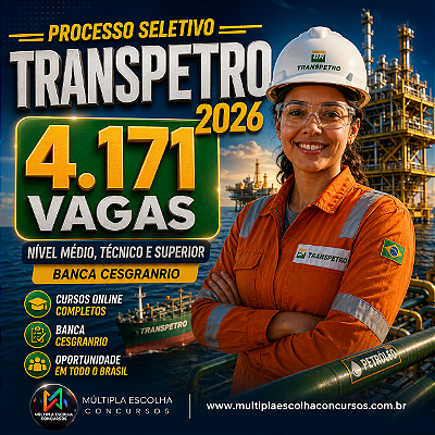 TRANSPETRO 2026 - Enfermagem do Trabalho - Ênfase 5 - Nível Médio/Técnico (Pré e Pós-Edital)