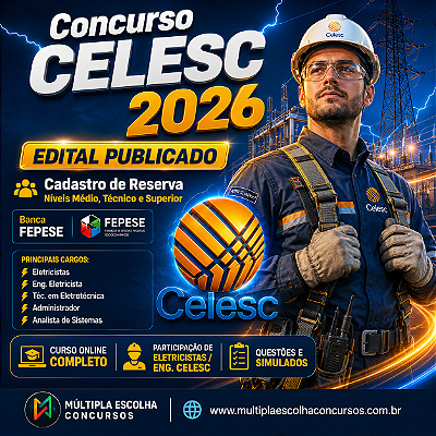 CELESC 2026 – Engenharia Florestal - Pós-Edital - Nível Superior