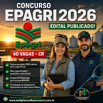 EPAGRI 2026 - Vaga 201 - Administrativo - Assistente de Comunicação (Nível Médio)