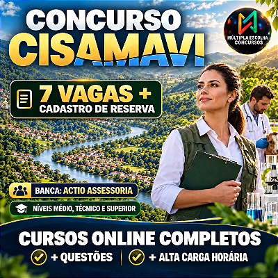 CISAMAVI 2026 — Analista Técnico I - Médico Veterinário — Nível Superior — Pós-Edital