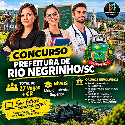 Prefeitura de Rio Negrinho SC 2026 – Oficial Administrativo