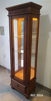 CRISTALEIRA RUSTICA 1 PORTA, ESPELHADA REF. 1016