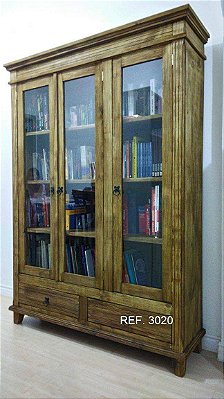 CRISTALEIRA 3 PORTAS COM 2 GAVETA - REF. 3020