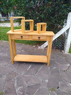 Conjunto Aparador Rustico + 3 Nichos