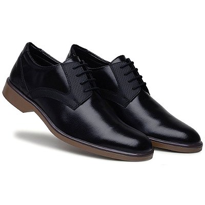 Sapato Masculino Social Urbano Estiloso Preto Cadarço Oxford - Sapatofranca  - A sua loja de calçados online