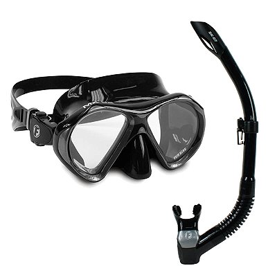 KIT MX-02 SK-07, Conjunto Máscara Snorkel para Mergulho