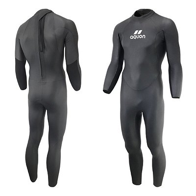 Black Wetsuit Masculino 3-2mm, Roupa de Natação e Triathlon