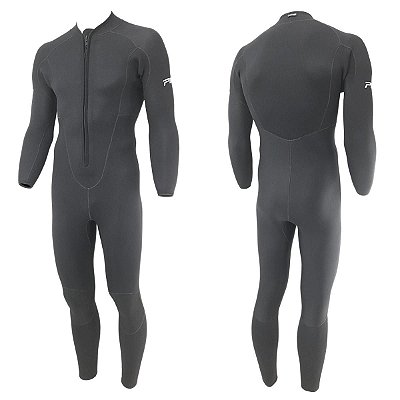 Roupa Mergulho Neoprene 3mm, Scuba Pino com Zíper Frontal