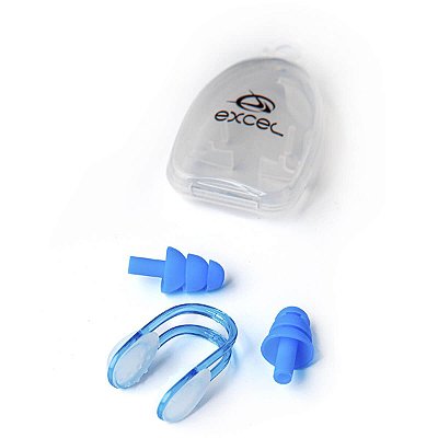 TAMPO-CLIP, Tampão de ouvidos e clip de nariz para natação