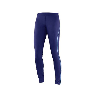 Calça Legging Feminina Salomon MTN Azul Elástica