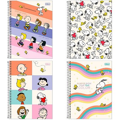 Caderno Tilibra Connect Universitário 10 Matérias Snoopy