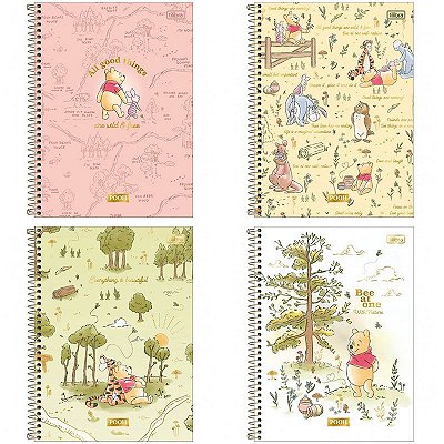 Caderno Tilibra Connect Universitário 10 Matérias Pooh