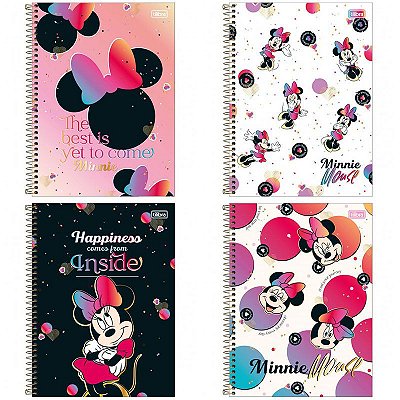 Caderno Tilibra Connect Universitário 10 Matérias Minnie