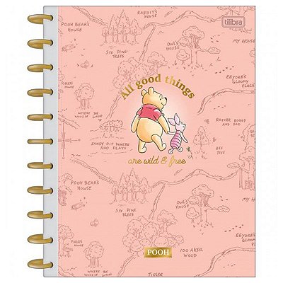 Caderno Tilidisco Tilibra Connect Universitário 10 Matérias Pooh