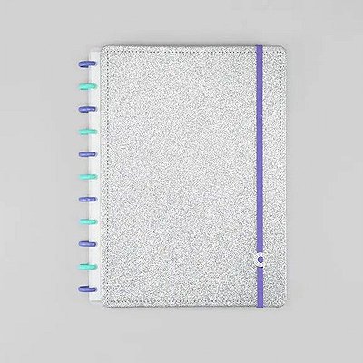 Caderno Inteligente - Lets Glitter Silver 2.0