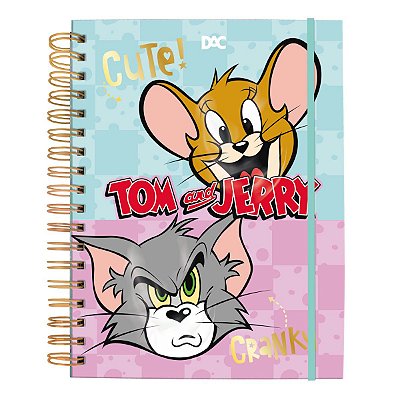 Caderno Smart Colegial com Folhas Reposicionáveis DAC Tom & Jerry