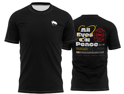 Camiseta TryNerd | All Eyes on Peace - Streetwear