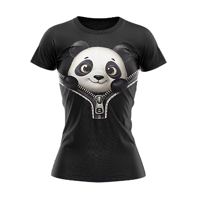 Camiseta Baby Look TryNerd | Urso Panda - Streetwear