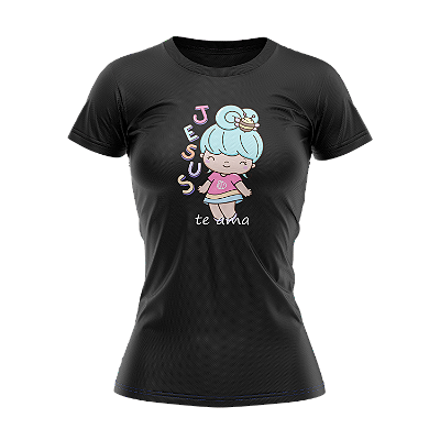 Camiseta Baby Look TryNerd | Jesus Te Ama - Streetwear