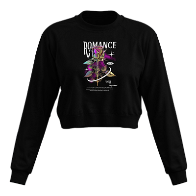 Moletom Cropeed Romance Trynerd