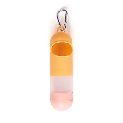 Porta Saquinhos Higiênicos com Recipiente para Alcool em Gel - Rosa
