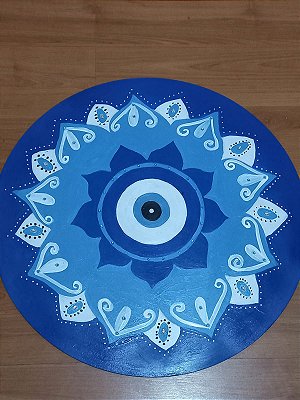 Mandala de Olho Grego 35 cm (Contra inveja e o olho gordo)