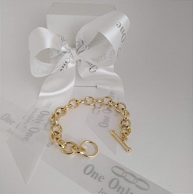 Pulseira Clássica Elo Oval Prata Vermeil