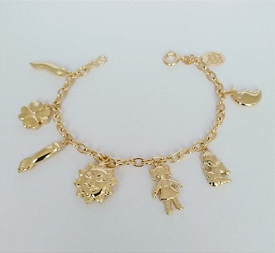 Pulseira de Berloques Charms Vermeil One