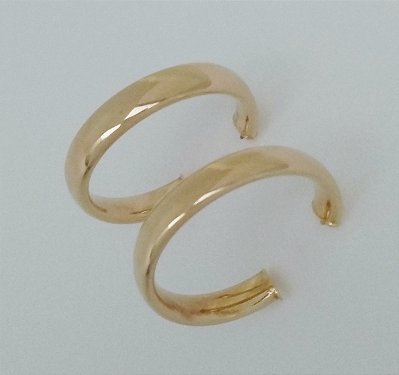 Brinco de Argola Prata Vermeil