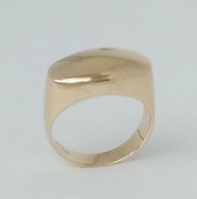 Anel Oval Vermeil