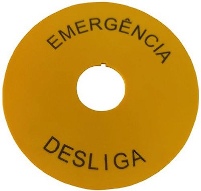 Z 223/90 PLACA DE EMERGÊNCIA / DESLIGA 22MM SCHMERSAL