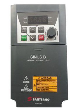 SINUS B PLUS 0003 2S BA1K2 INVERSOR DE FREQUÊNCIA MONOFÁSICO ZZ0129012 200-240V SANTERNO