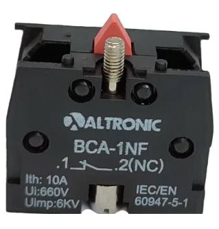 BCA-1NF BLOCO DE CONTATO PARA BOTÃO DE COMANDO 10A 660V 6KV ALTRONIC